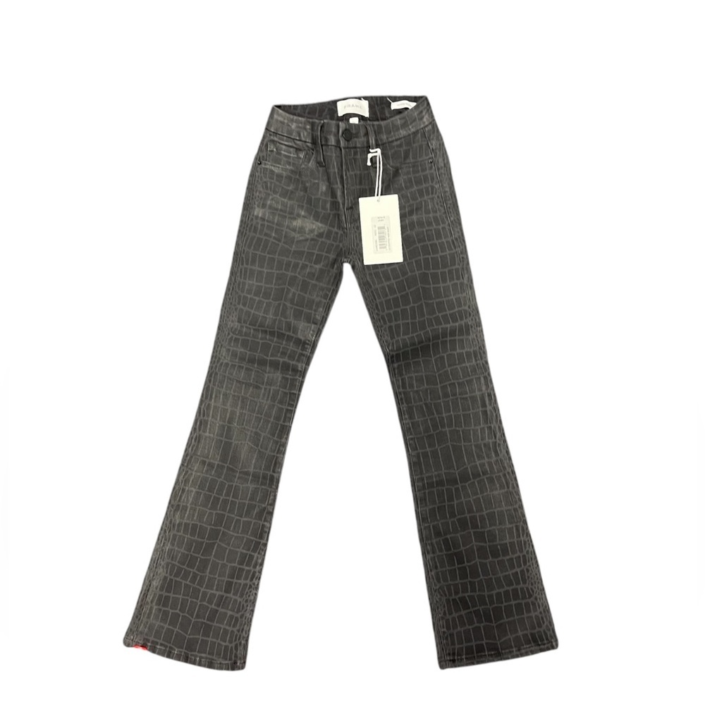 *BNWT* Women’s Frame Le Crop Mini Boot Alligator Print Jeans